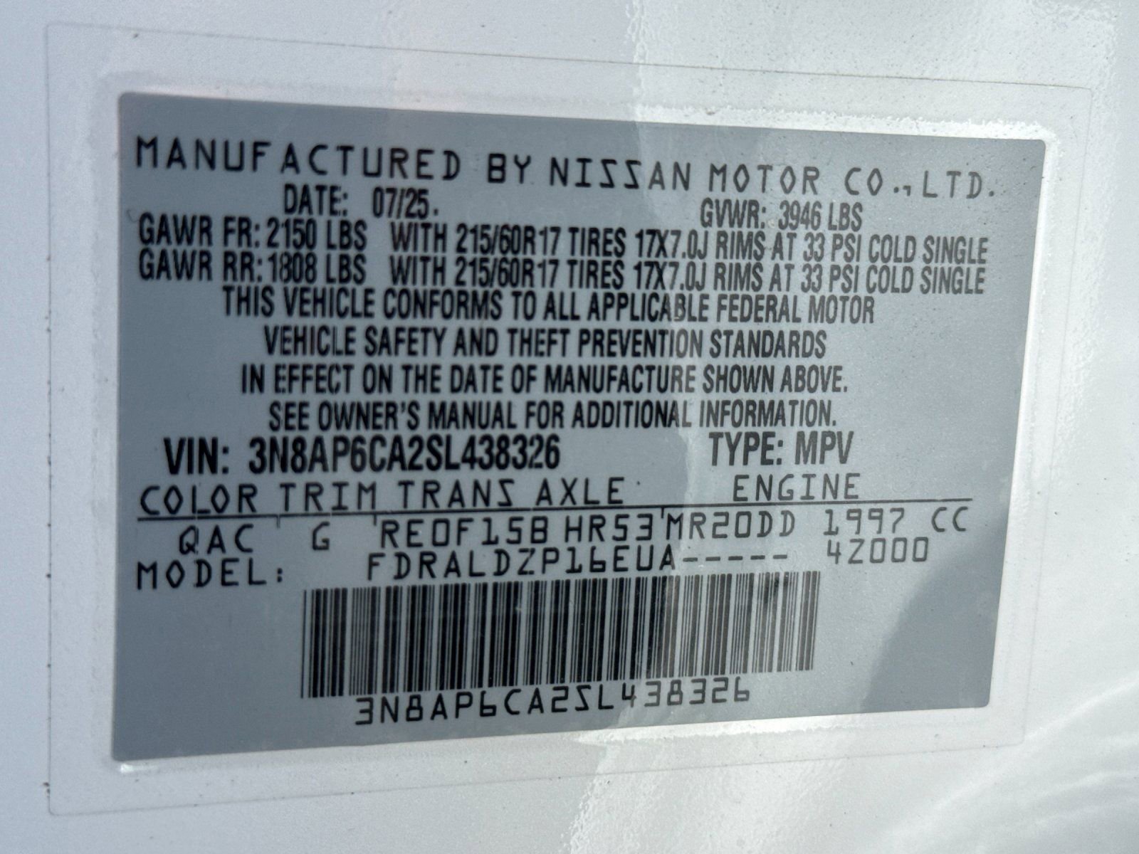Used 2025 Nissan Kicks SV FWD image 28