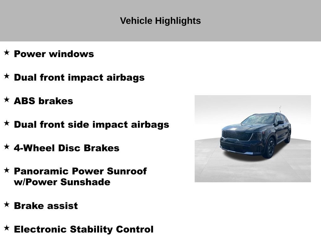 Certified 2025 Kia Sorento S w/ Panoramic Sunroof Package image 37