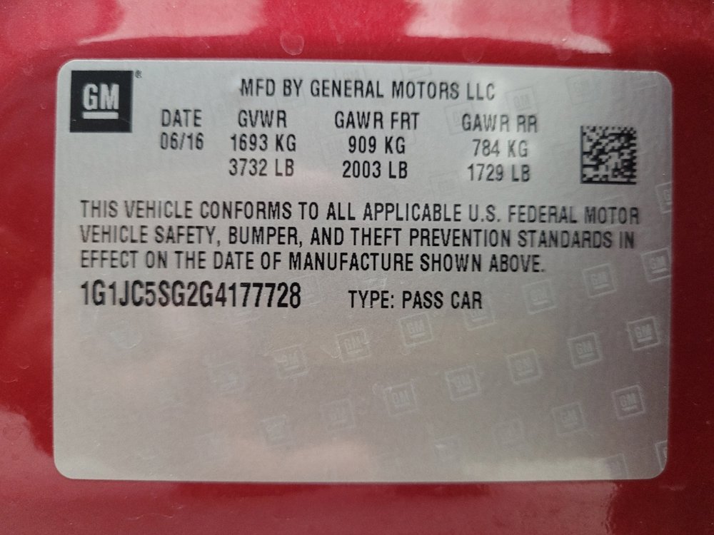 Used 2016 Chevrolet Sonic LT image 33