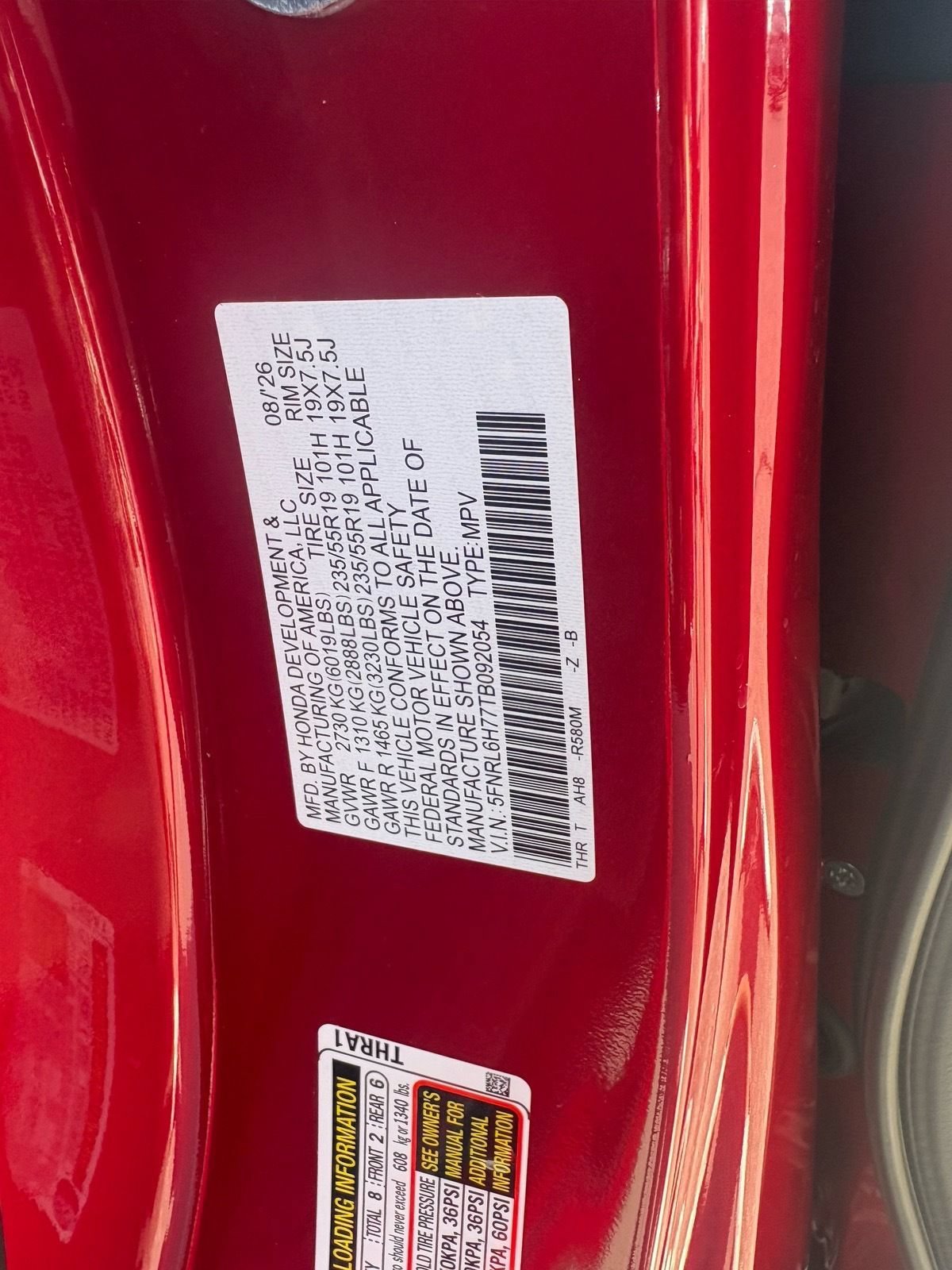 New 2026 Honda Odyssey Sport-L image 33