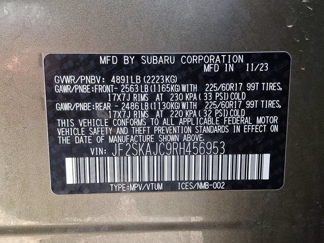 Certified 2024 Subaru Forester Wilderness AWD/4WD image 28