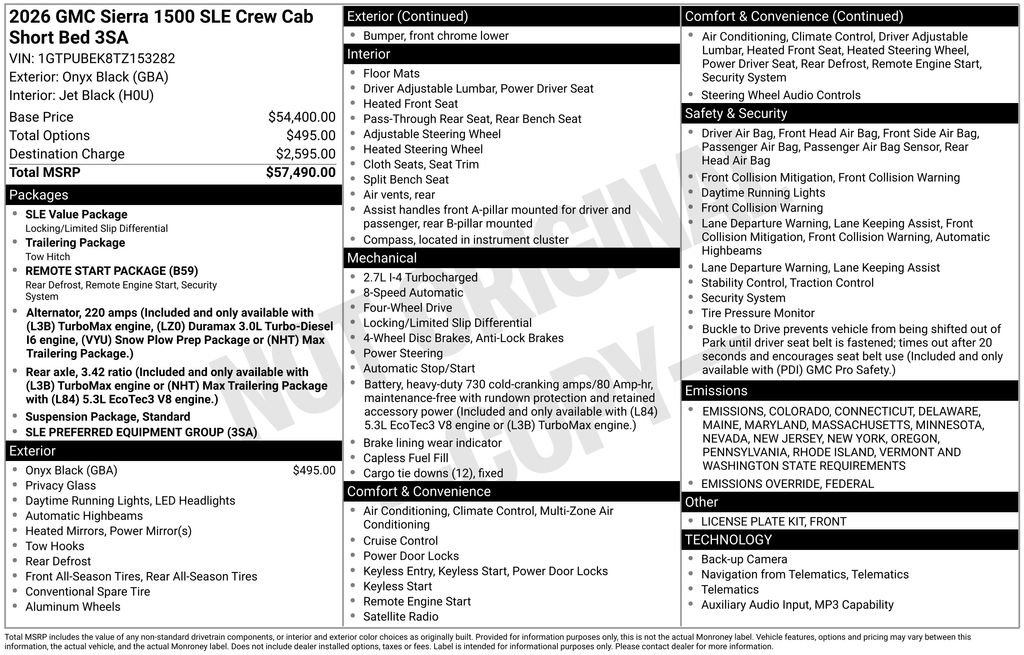 New 2026 GMC Sierra 1500 SLE image 6