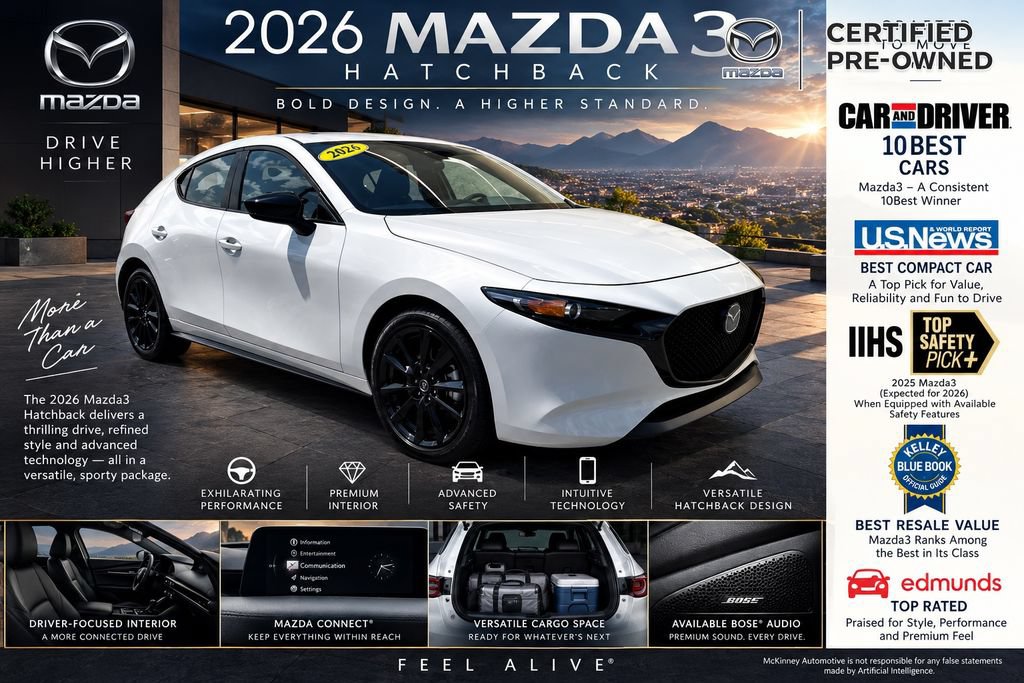 Used 2026 MAZDA MAZDA3 s Sport FWD image 2