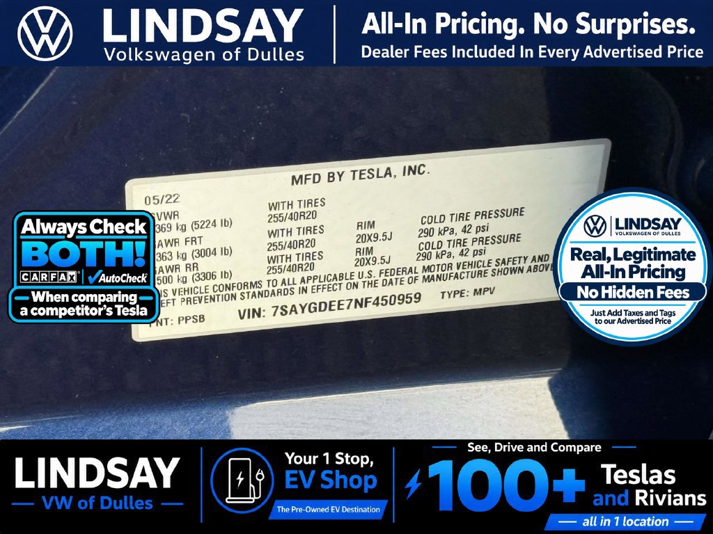 Used 2022 Tesla Model Y Long Range AWD/4WD image 30