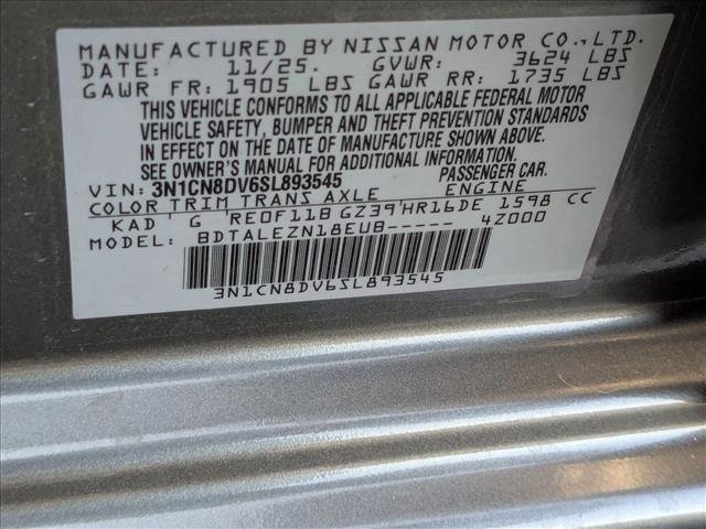 New 2025 Nissan Versa S w/ Trunk Package FWD image 16