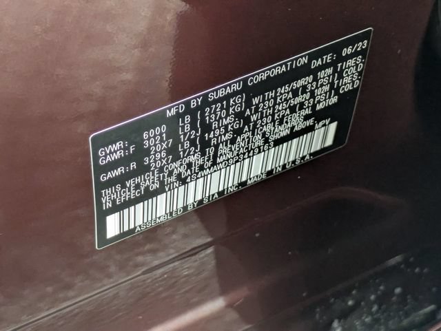 Used 2023 Subaru Ascent Touring AWD/4WD image 29