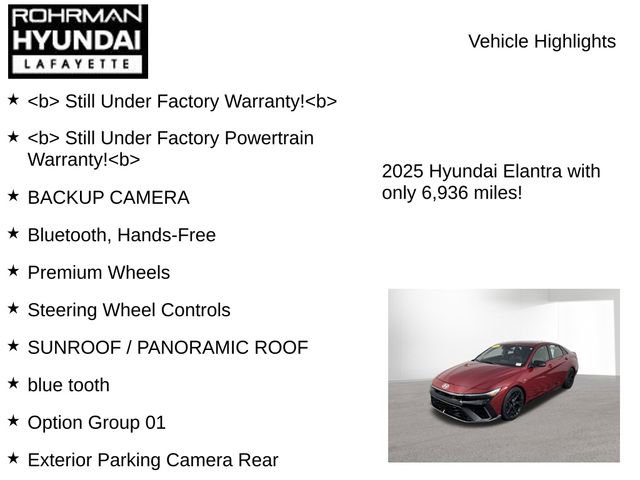Certified 2025 Hyundai Elantra N Line image 7