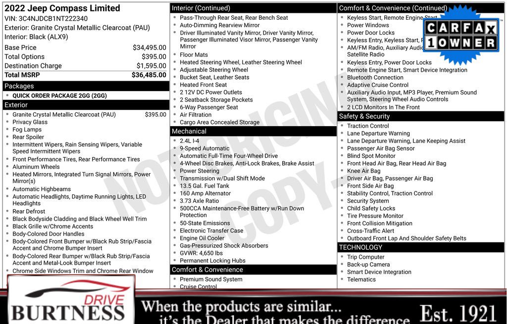 Used 2022 Jeep Compass Limited image 2