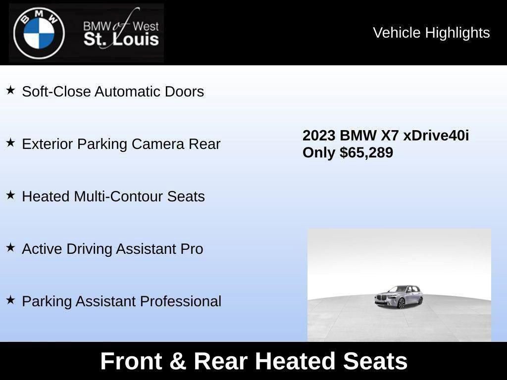 Used 2023 BMW X7 xDrive40i w/ Premium Package image 54