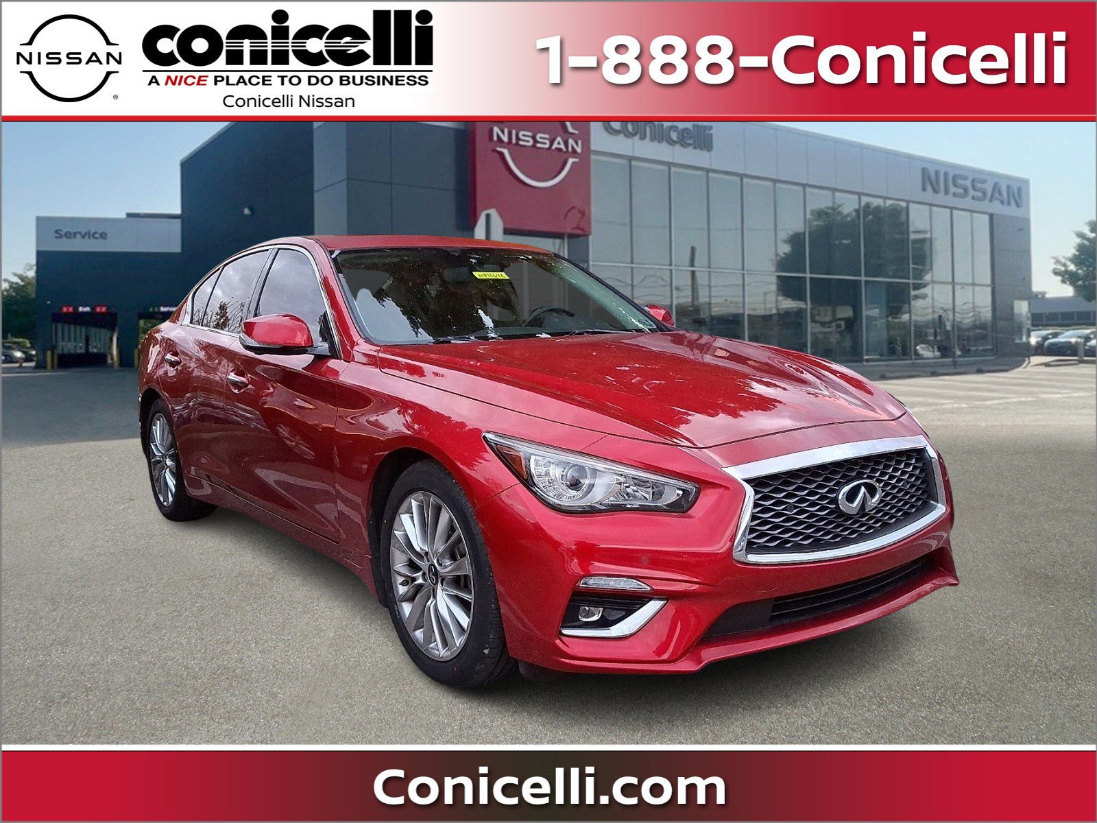 Used 2021 INFINITI Q50 Luxe w/ Seat & Sound Package
