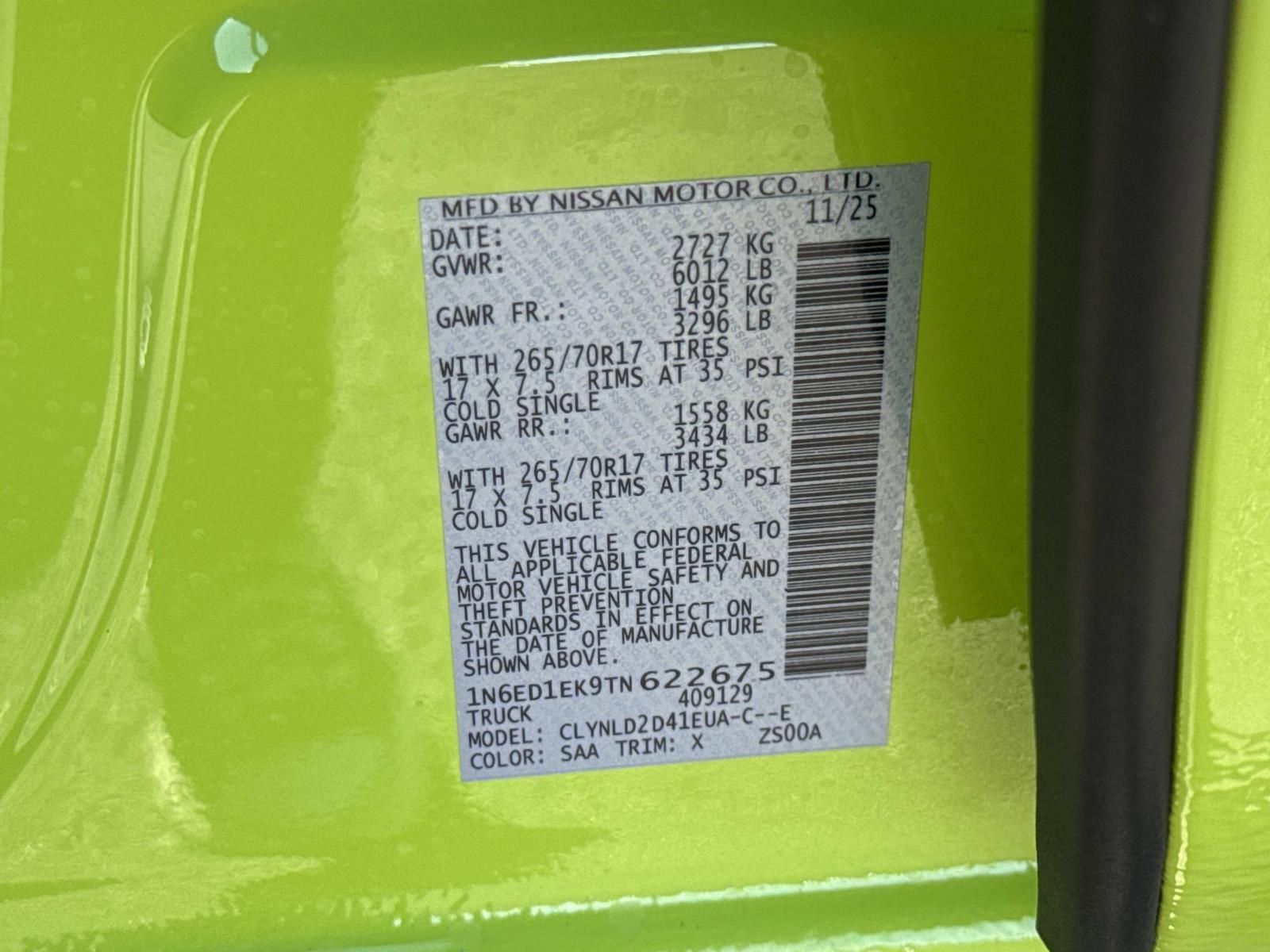 New 2026 Nissan Frontier PRO-4X w/ Pro-4x Convenience Package image 30