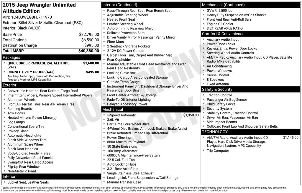 Used 2015 Jeep Wrangler Unlimited Sahara image 33