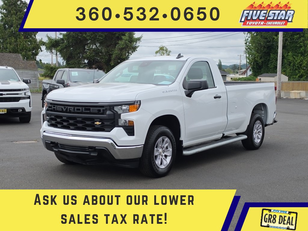 Certified 2025 Chevrolet Silverado 1500 W/T RWD image 1