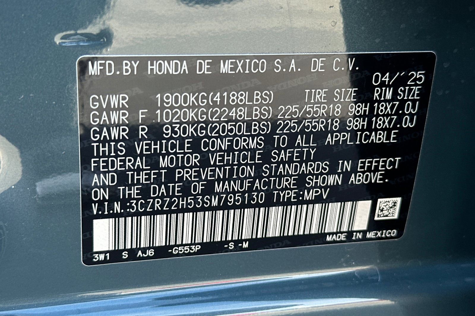 New 2025 Honda HR-V Sport image 32