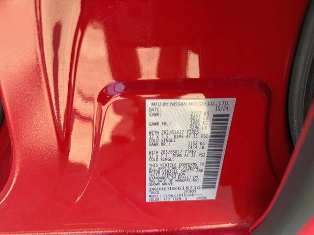 Certified 2025 Nissan Frontier SV w/ SV Convenience Package image 24