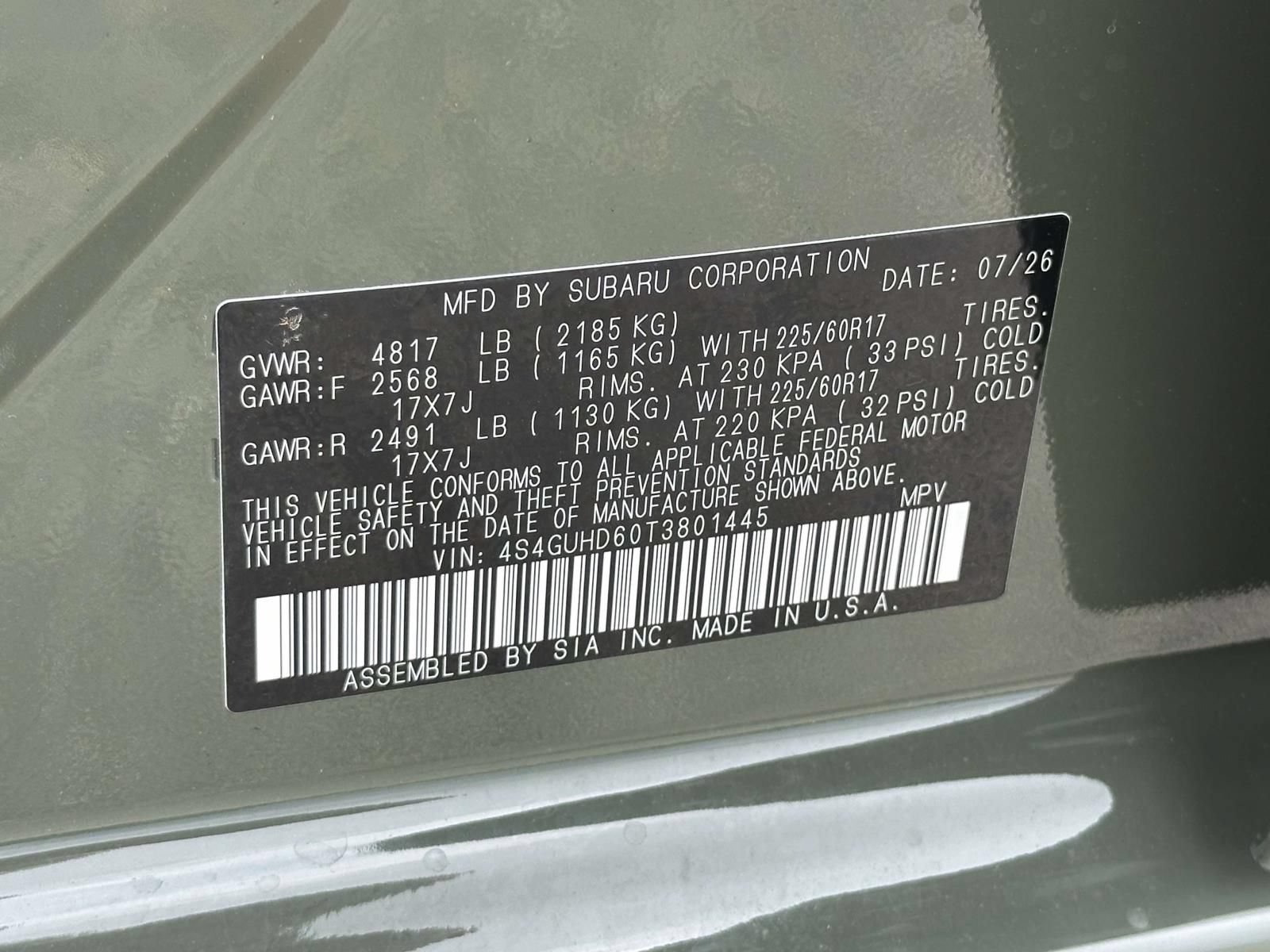 New 2026 Subaru Crosstrek 2.5i Premium AWD/4WD image 15