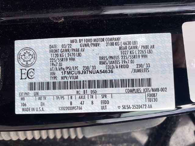 Used 2022 Ford Escape Titanium AWD/4WD image 26