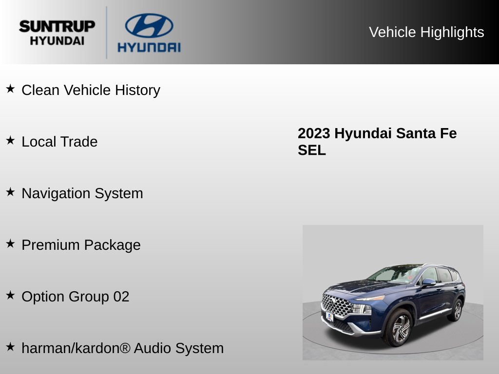 Used 2023 Hyundai Santa Fe SEL w/ Premium Package AWD/4WD image 8