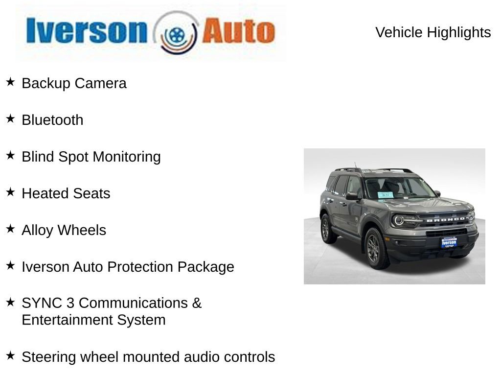 Used 2023 Ford Bronco Sport Big Bend w/ Convenience Package image 2