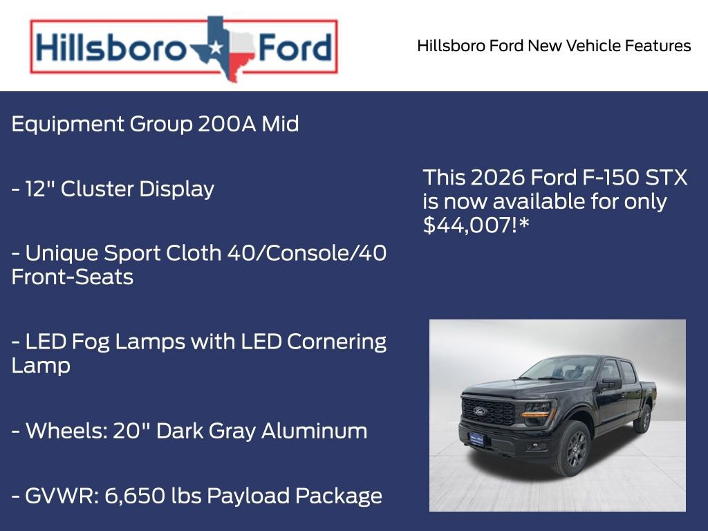 New 2026 Ford F150 STX w/ Equipment Group 200A AWD/4WD image 5