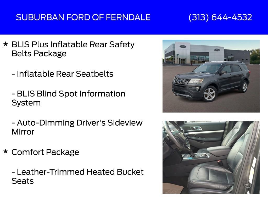 Used 2016 Ford Explorer XLT w/ Equipment Group 202A image 9