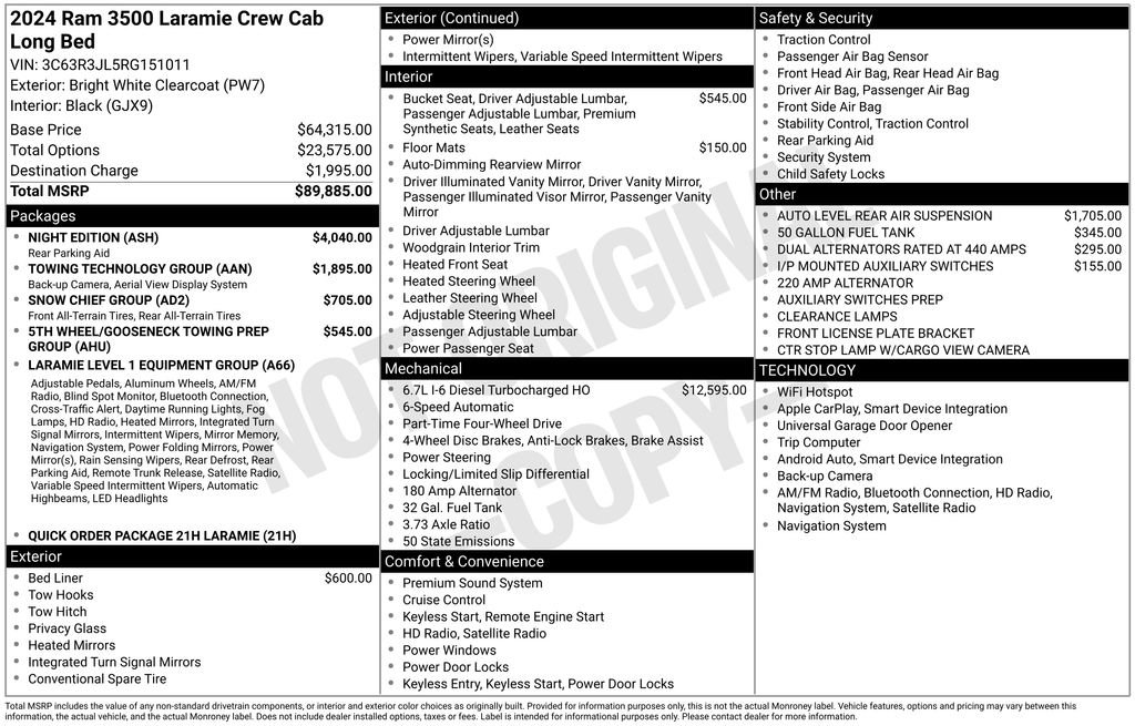 Used 2024 RAM 3500 Laramie w/ Night Edition image 29