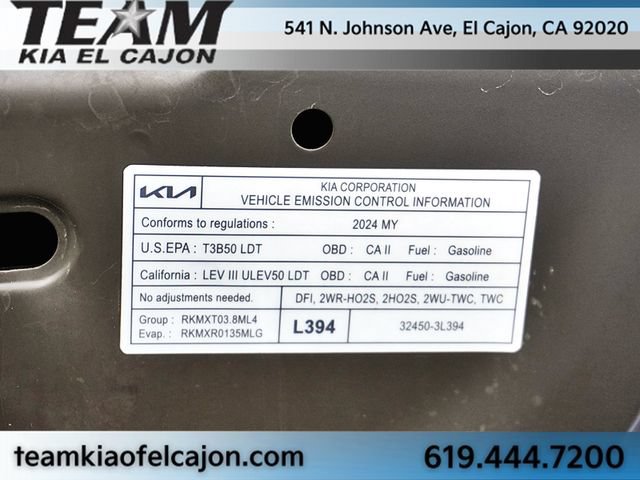 Certified 2024 Kia Telluride S w/ S Sunroof Package FWD image 38