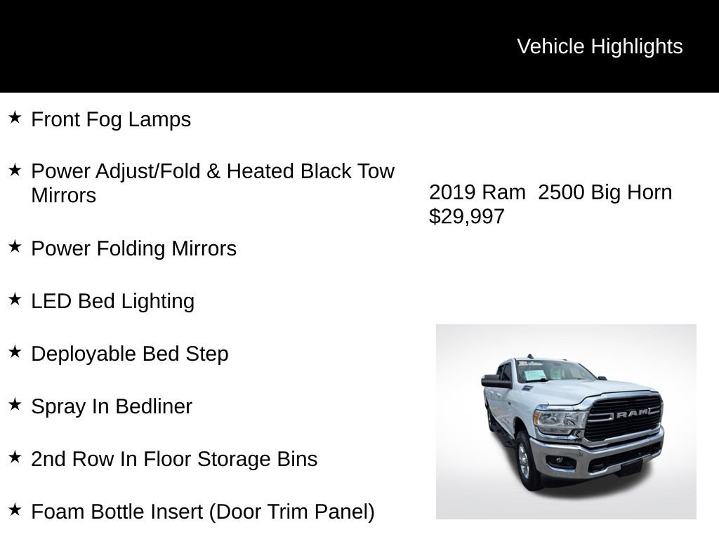 Used 2019 RAM 2500 Big Horn image 6
