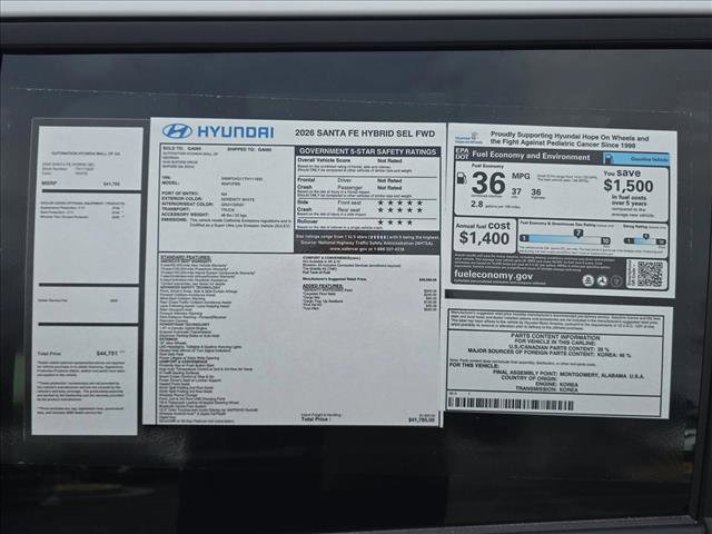 New 2026 Hyundai Santa Fe SEL FWD image 20