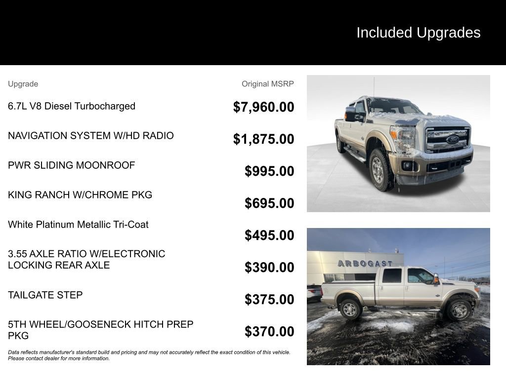 Used 2012 Ford F350 King Ranch w/ King Ranch w/Chrome Pkg image 3