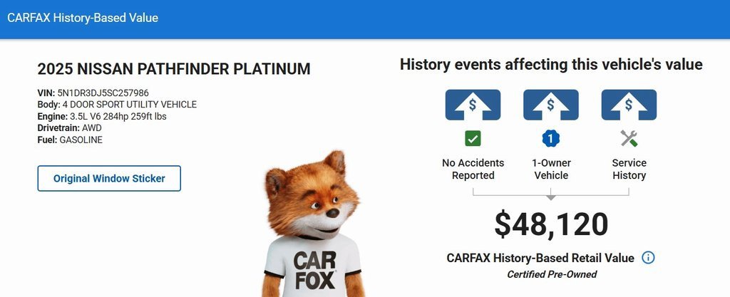 Certified 2025 Nissan Pathfinder Platinum w/ Cargo Package image 34