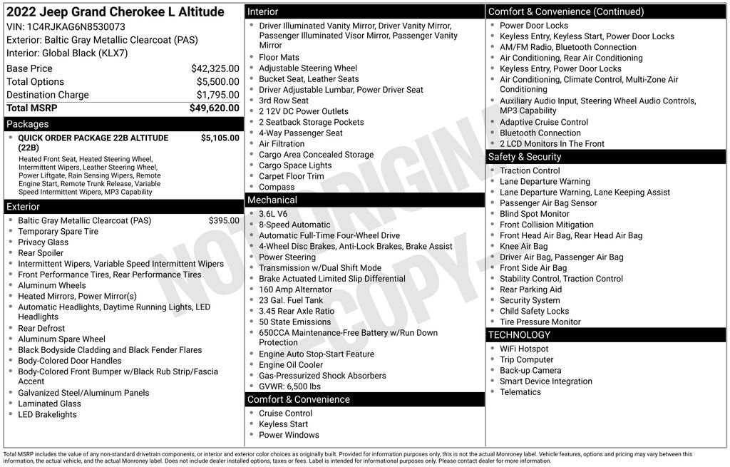 Used 2022 Jeep Grand Cherokee L Laredo image 10