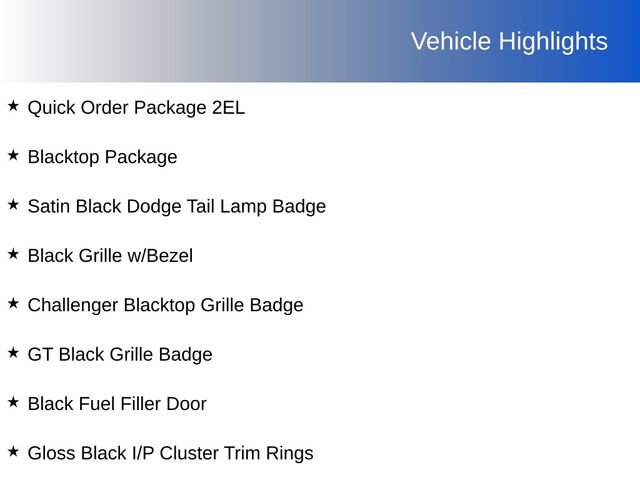 Used 2023 Dodge Challenger GT w/ Blacktop Package image 4