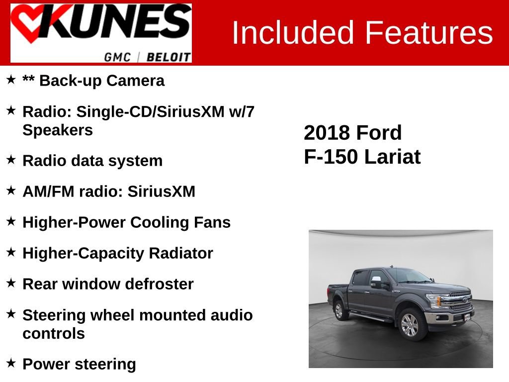 Used 2018 Ford F150 Lariat AWD/4WD image 2