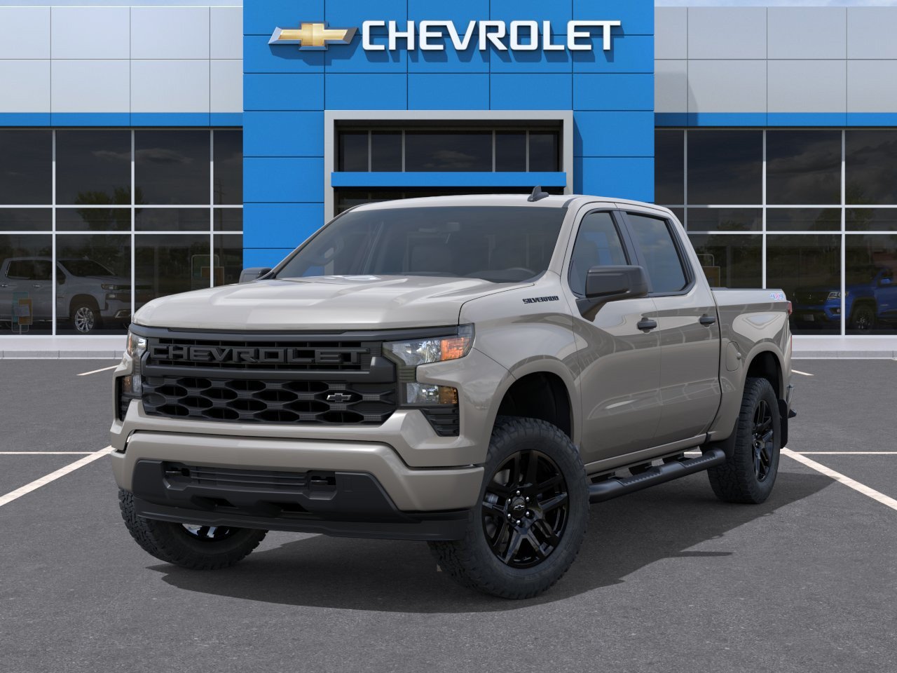 New 2026 Chevrolet Silverado 1500 Custom w/ Turbomax Blackout Package AWD/4WD image 7