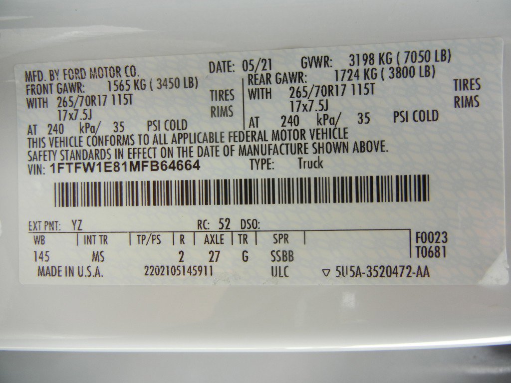 Used 2021 Ford F150 XLT w/ Equipment Group 301A Mid image 21