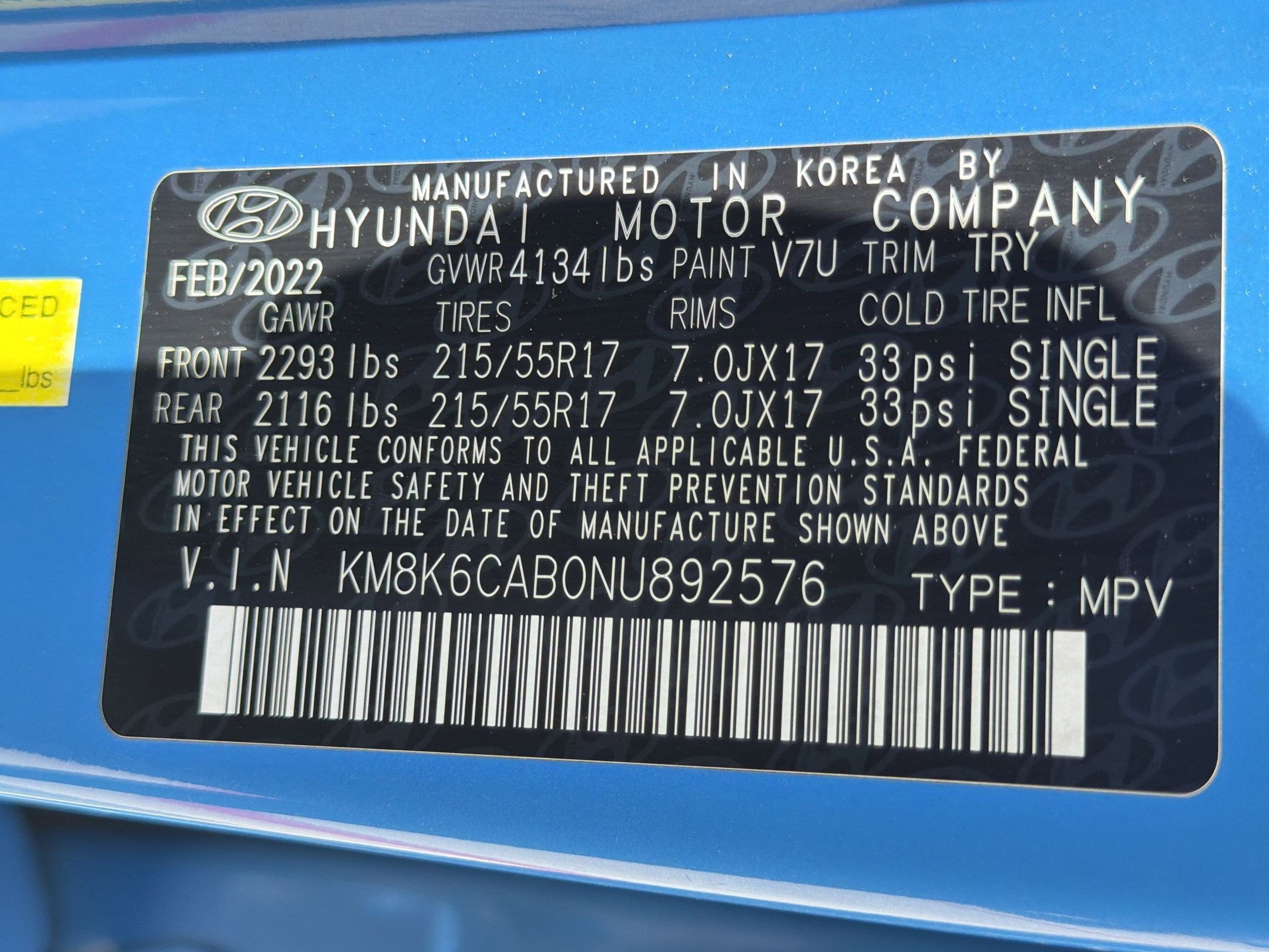 Certified 2022 Hyundai Kona SEL AWD/4WD image 20