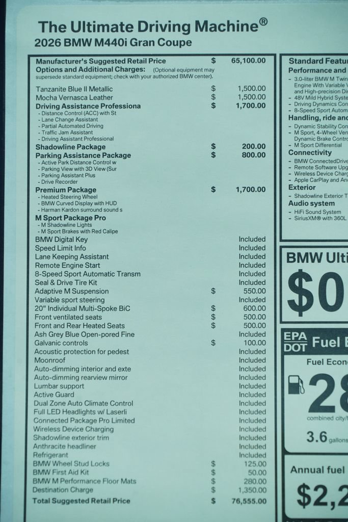 New 2026 BMW M440i w/ Premium Package RWD image 8