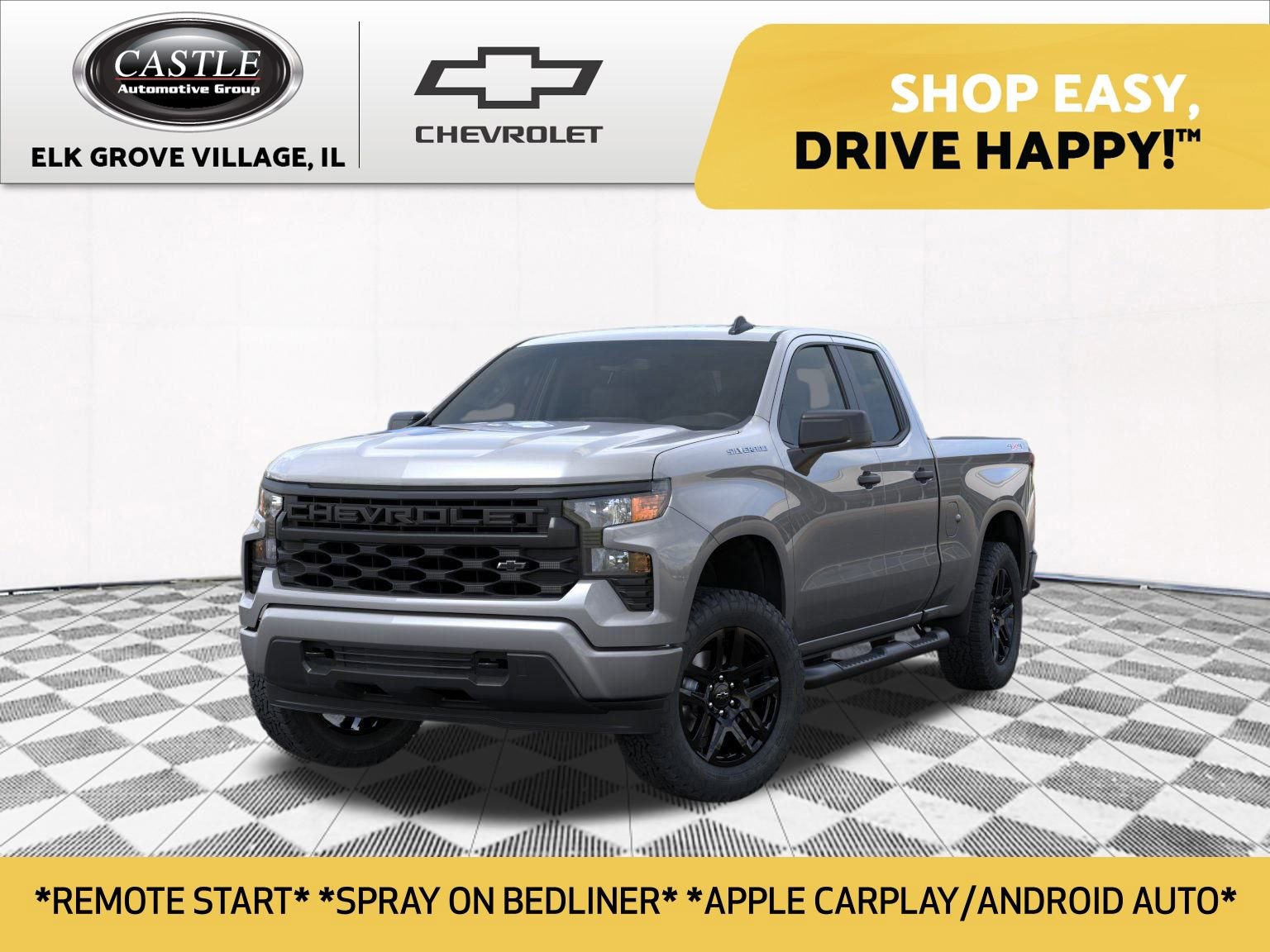 New 2025 Chevrolet Silverado 1500 Custom w/ Turbomax Blackout Package