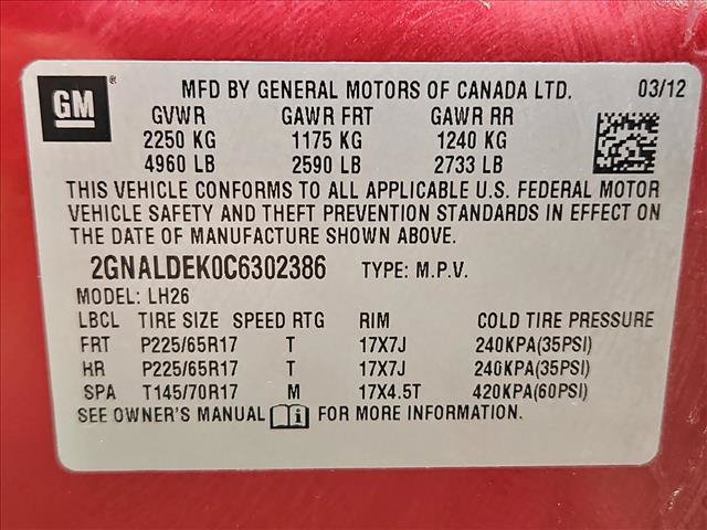 Used 2012 Chevrolet Equinox LT w/ Driver Convenience Package FWD image 26