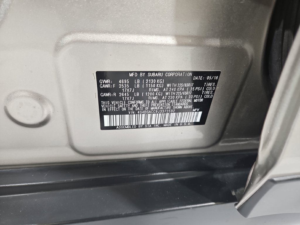 Used 2018 Subaru Outback 2.5i Premium w/ Popular Package #1 AWD/4WD image 29