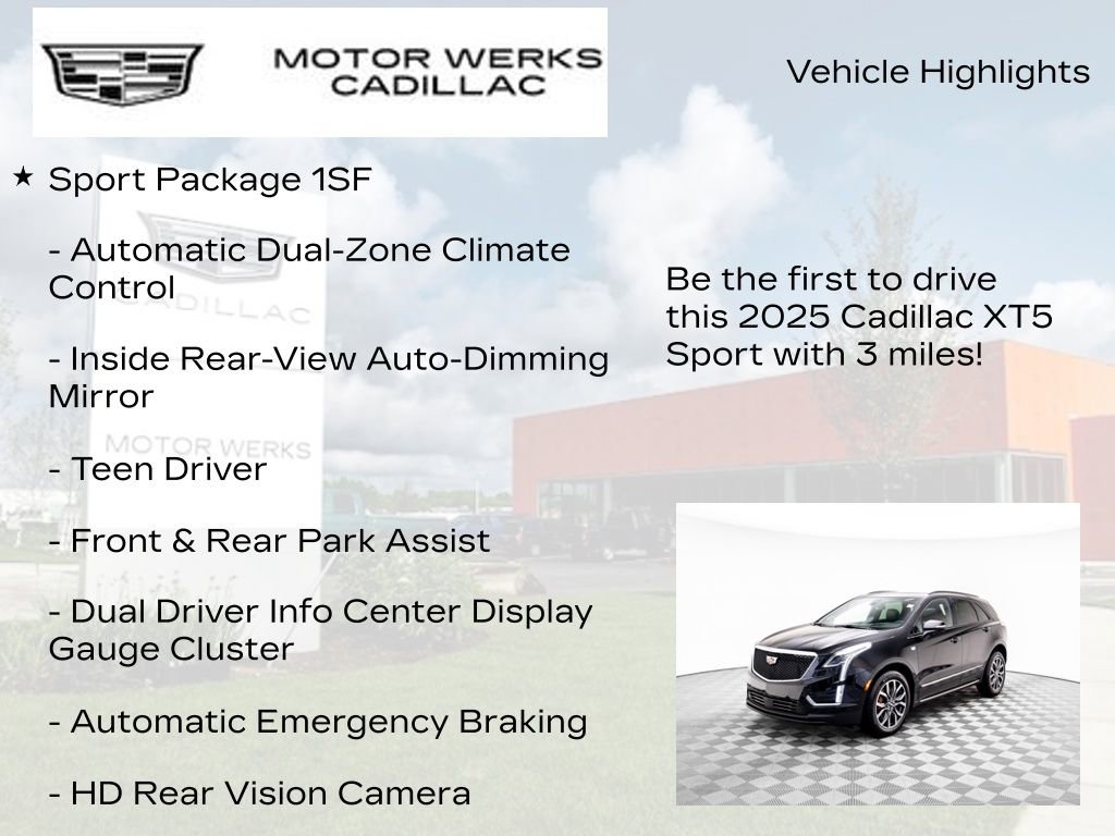 New 2025 Cadillac XT5 Sportv w/ Technology Package image 6