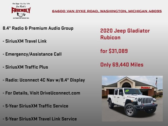 Used 2020 Jeep Gladiator Rubicon AWD/4WD image 15