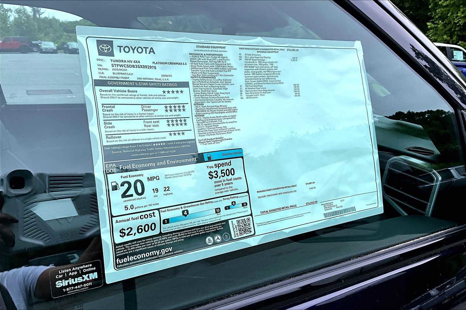 New 2025 Toyota Tundra Platinum image 21