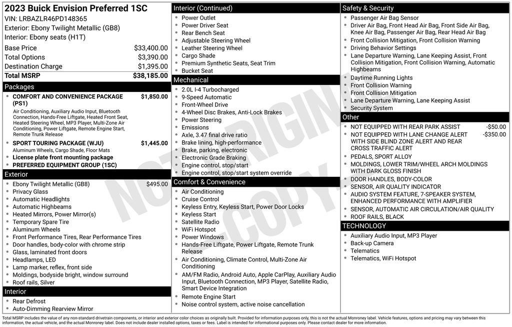 Certified 2023 Buick Envision Preferred image 4
