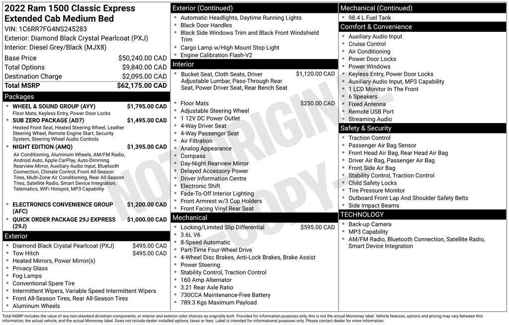 Used 2022 RAM 1500 Express w/ Wheel & Sound Group AWD/4WD image 7