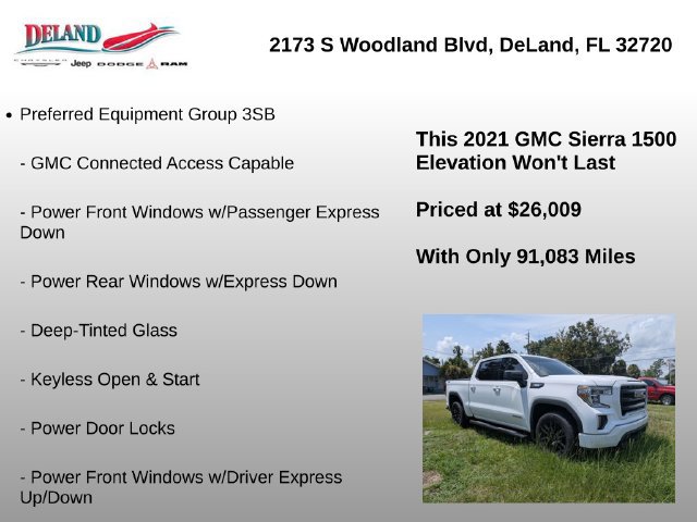 Used 2021 GMC Sierra 1500 Elevation w/ X31 Off-Road Package AWD/4WD image 8