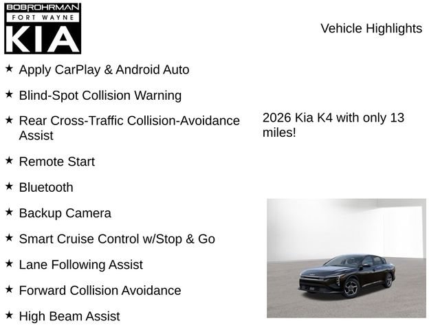 New 2026 Kia K4 LXS image 7