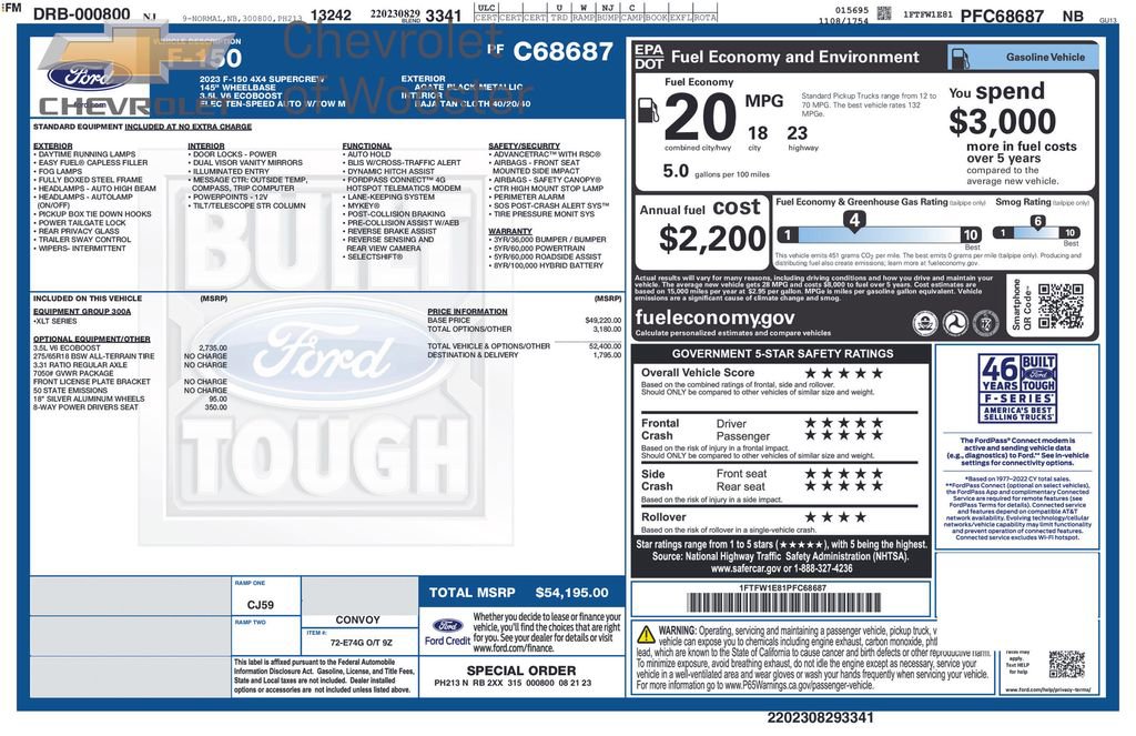 Used 2022 Ford F150 XLT w/ Equipment Group 301A Mid AWD/4WD image 47