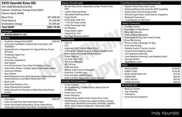 Certified 2025 Hyundai Kona SEL image 49